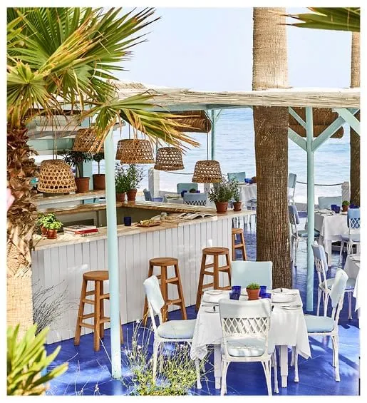 Marbella Club beach club by the sea